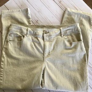 Chico’s Platinum Slim Capri Cropped Khaki Jeans